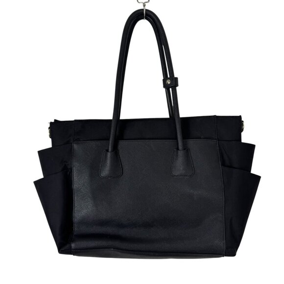 Henri Bendel West 57th Baby Diaper Bag Black Tote Purse Classic Designer READ - Picture 6 of 15